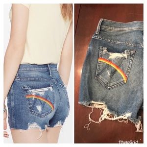 Mother high waisted jean shorts 27